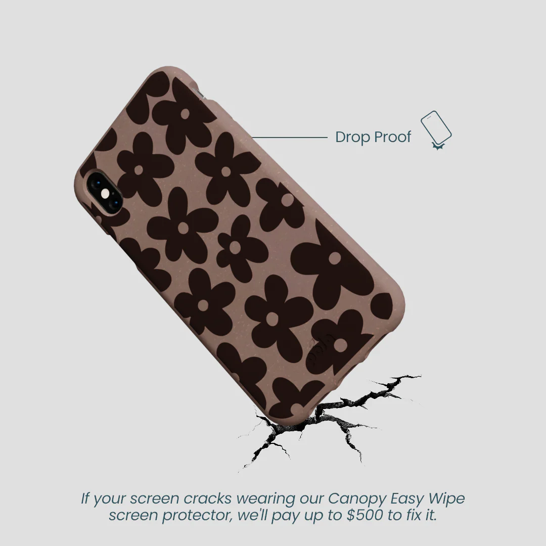 Chocolate Brown Earthy Blooms iPhone XR Case - Image 5