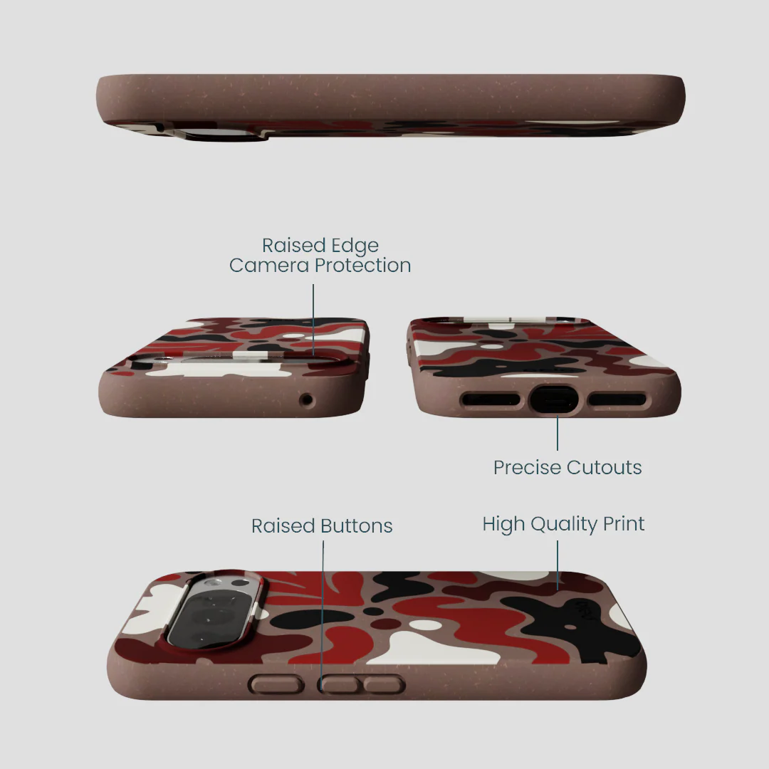 Chocolate Brown Earthy Curves Google Pixel 10/10 Pro Case - Image 3
