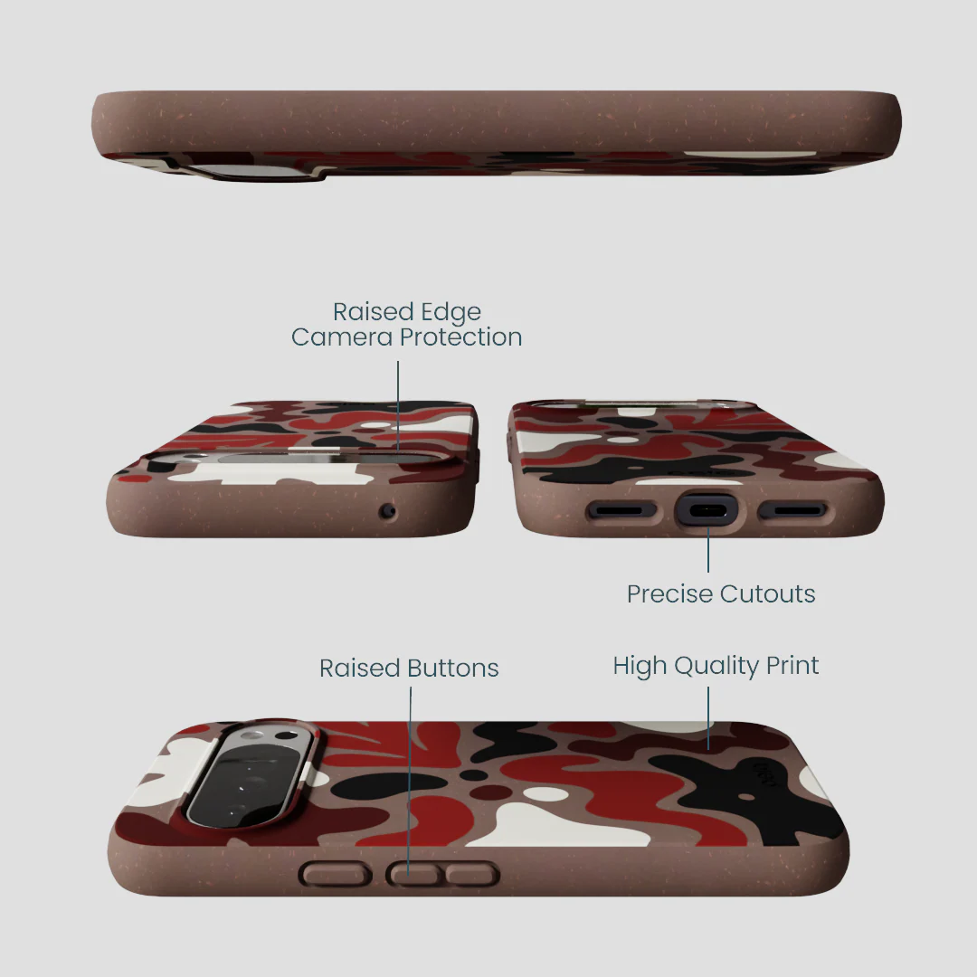 Chocolate Brown Earthy Curves Google Pixel 10 Pro XL Case - Image 3