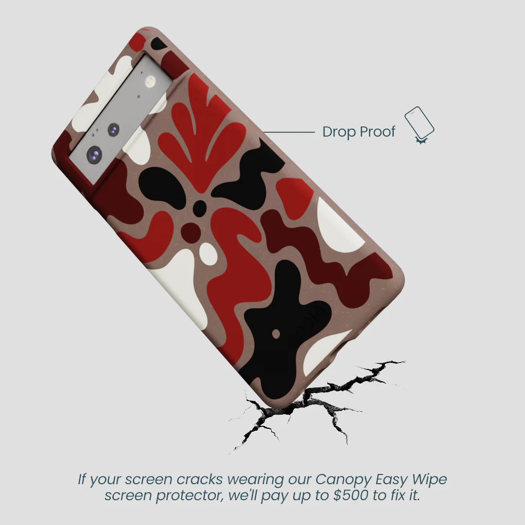 Chocolate Brown Earthy Curves Google Pixel 6 Case - Image 5