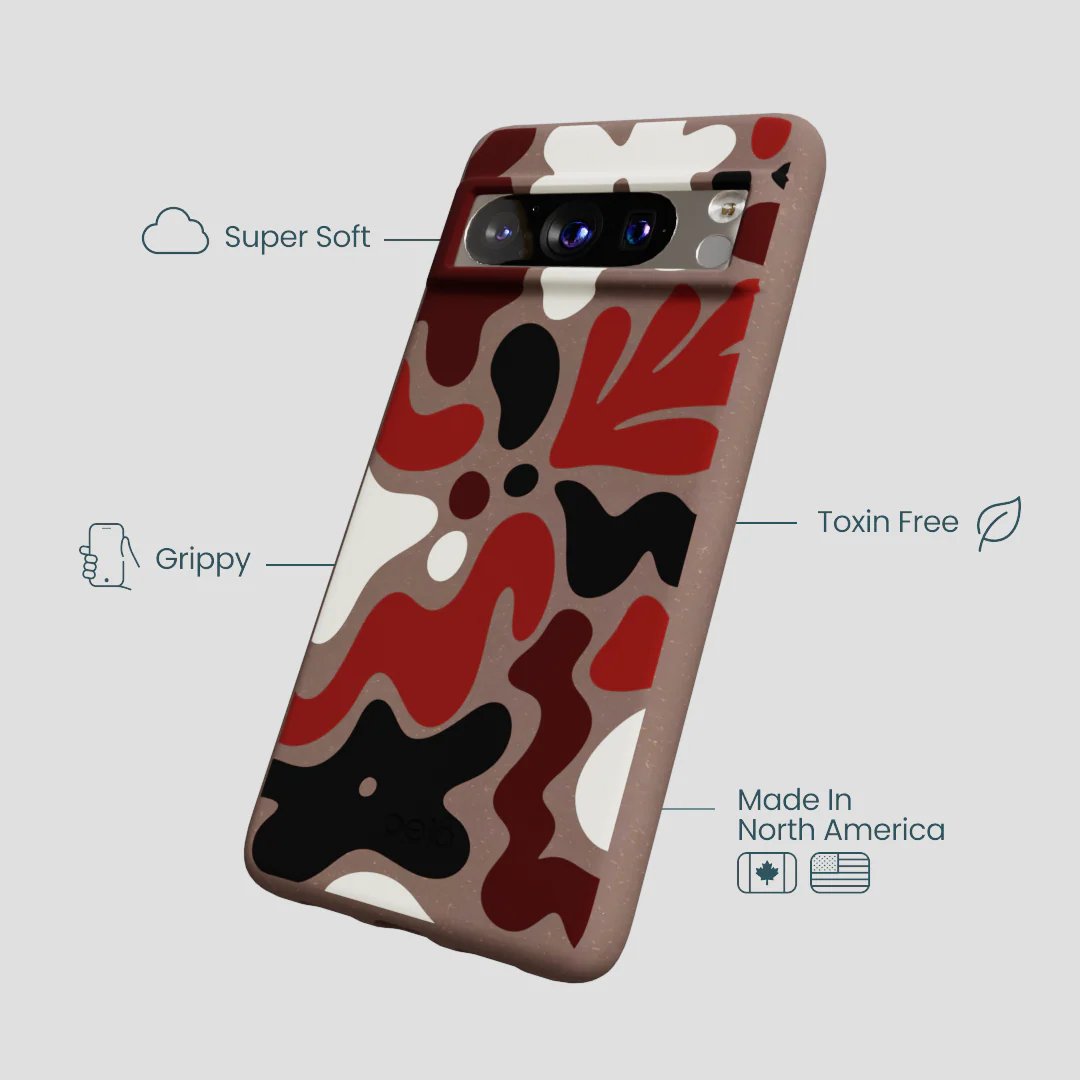 Chocolate Brown Earthy Curves Google Pixel 8 Pro Case - Image 4