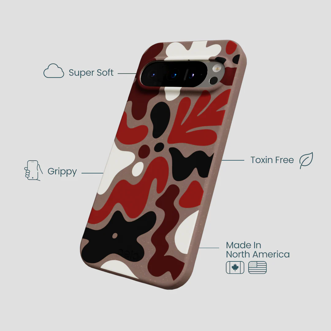 Chocolate Brown Earthy Curves Google Pixel 9/9 Pro Case - Image 4