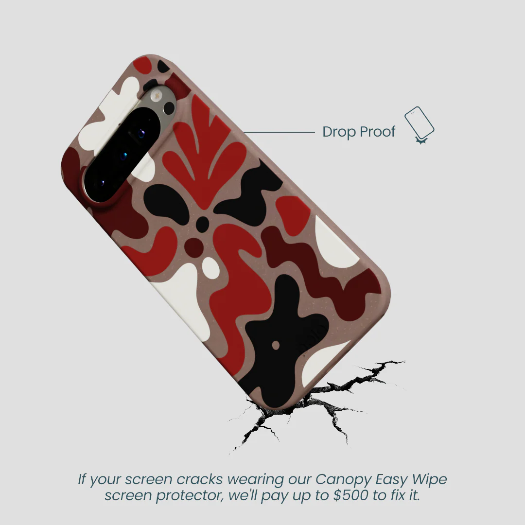 Chocolate Brown Earthy Curves Google Pixel 9/9 Pro Case - Image 5
