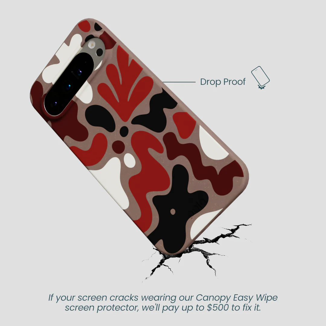 Chocolate Brown Earthy Curves Google Pixel 9 Pro XL Case - Image 5