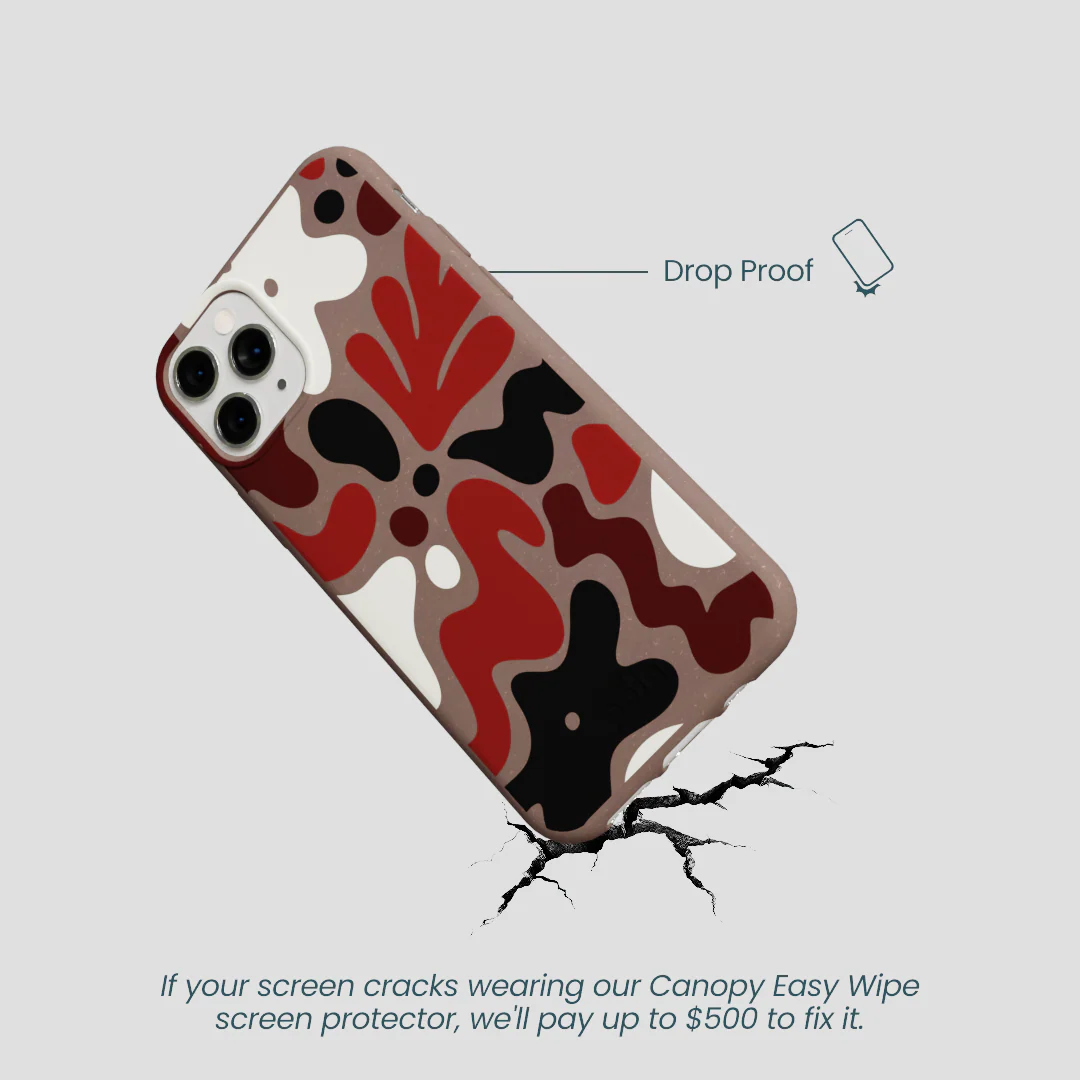 Chocolate Brown Earthy Curves iPhone 11 Pro Case - Image 5