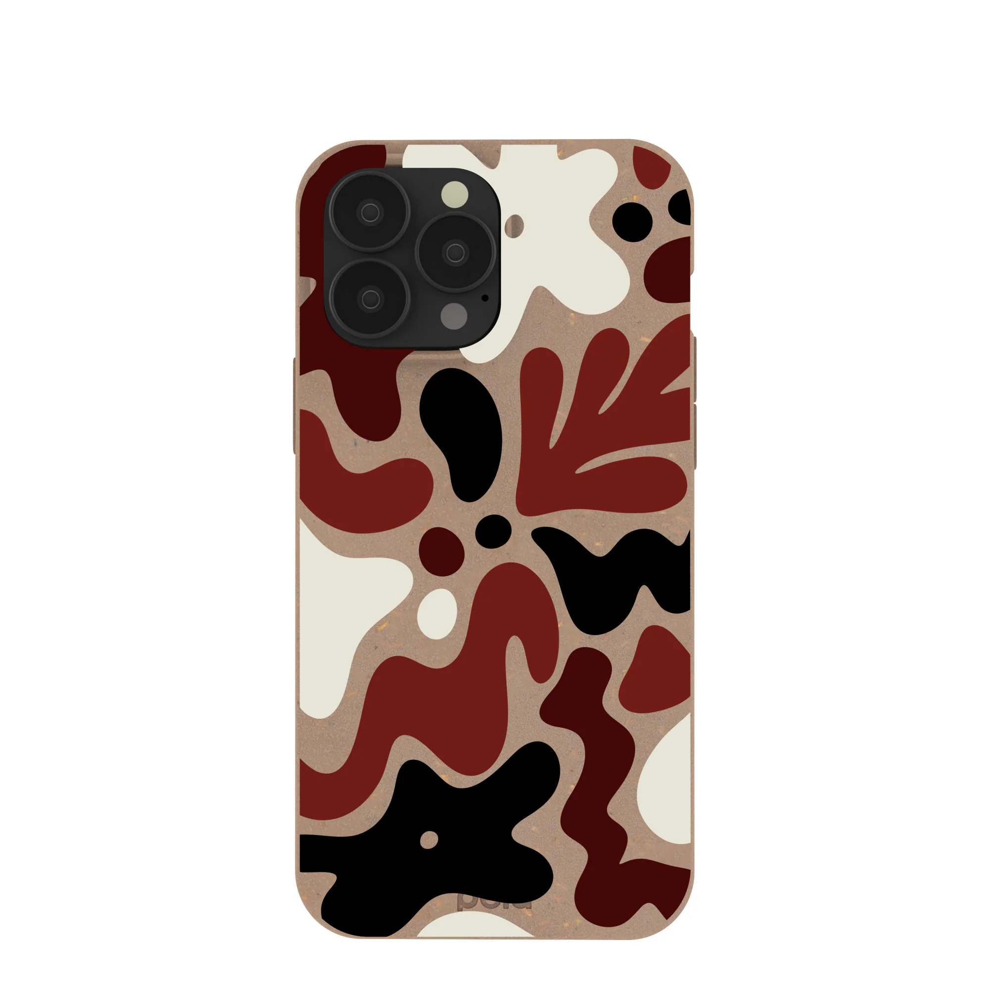 Chocolate Brown Earthy Curves iPhone 13 Pro Max Case