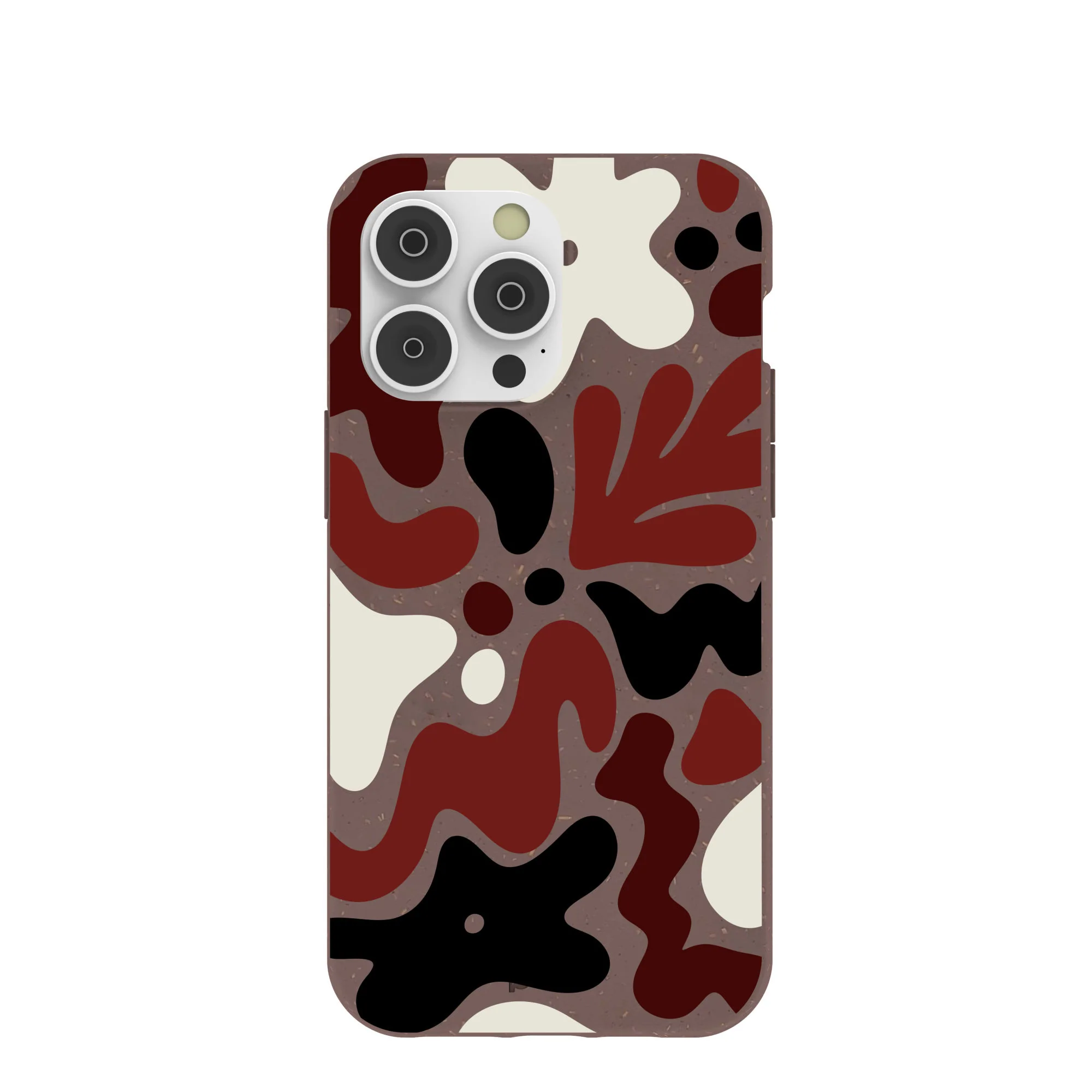 Chocolate Brown Earthy Curves iPhone 14 Pro Max Case