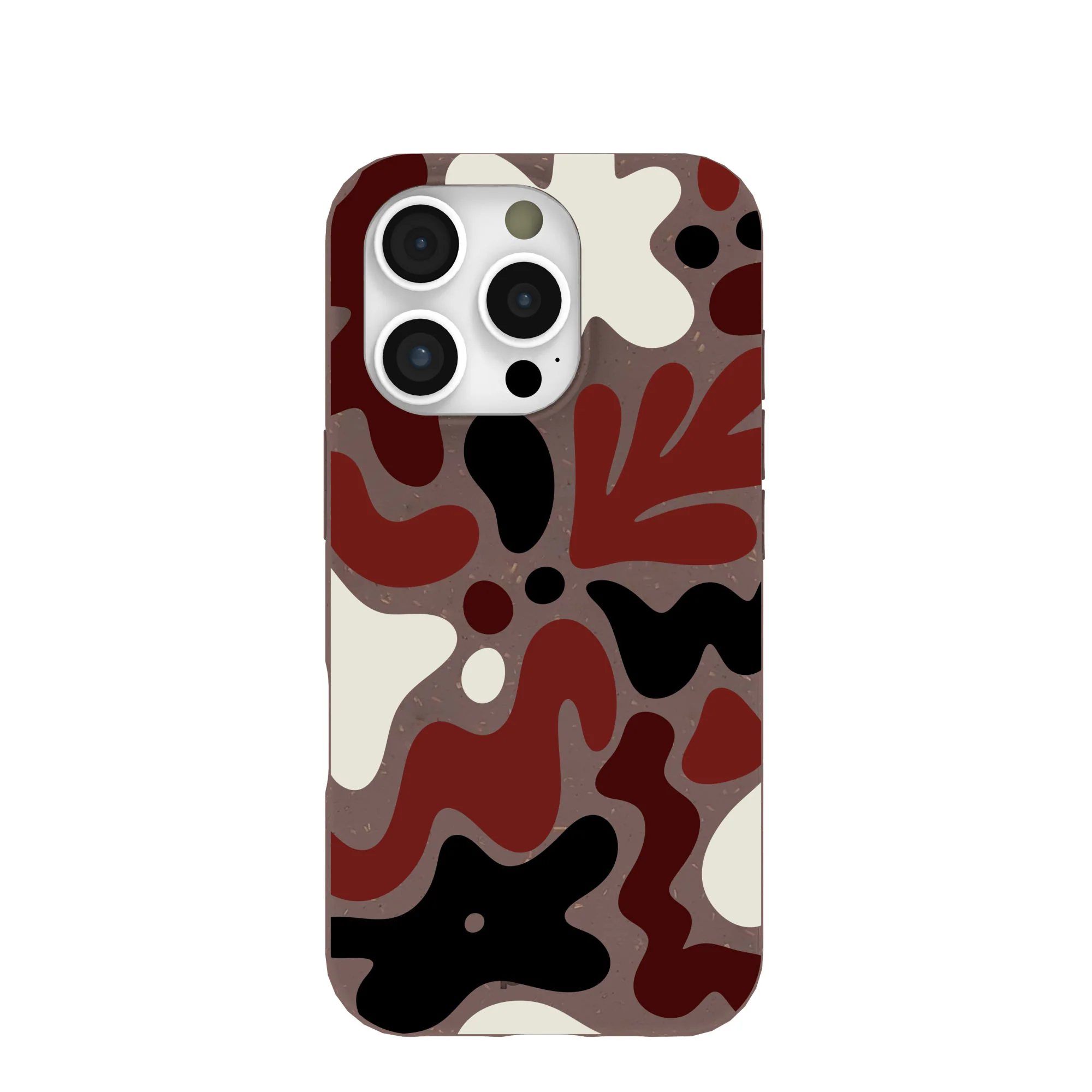 Chocolate Brown Earthy Curves iPhone 16 Pro Case