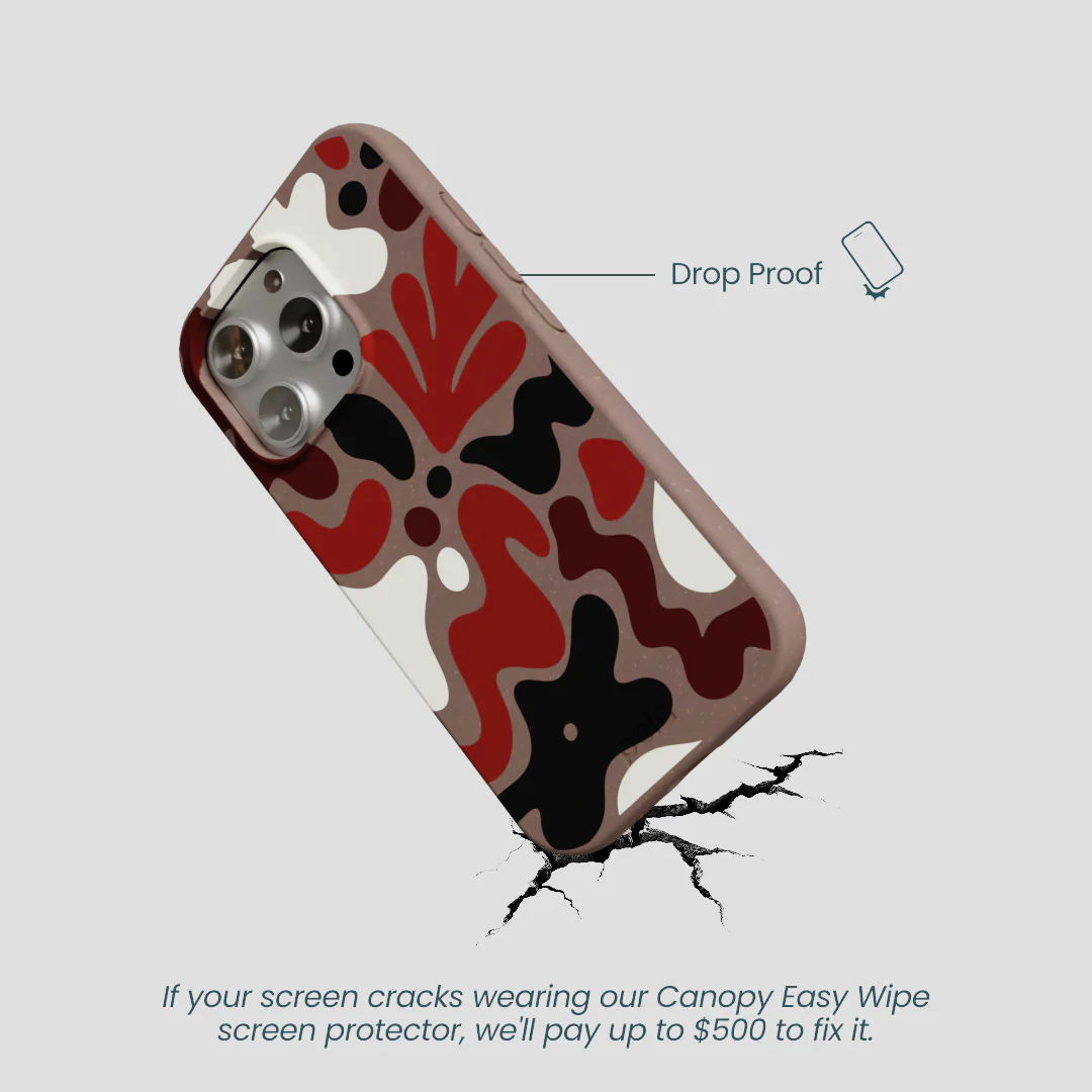 Chocolate Brown Earthy Curves iPhone 16 Pro Case - Image 5