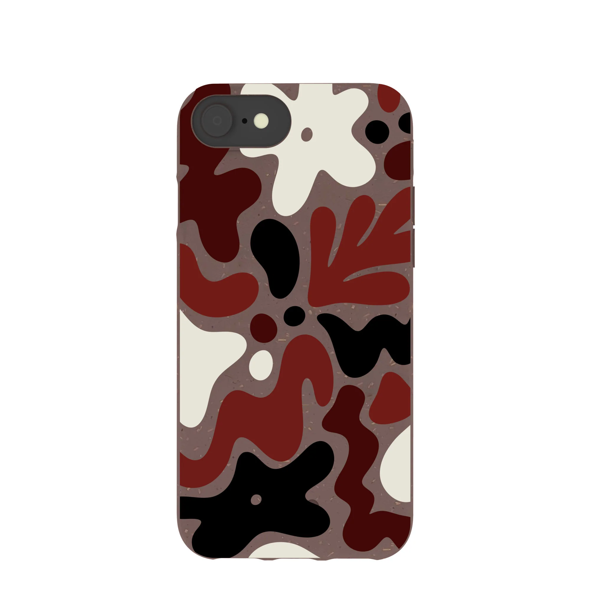 Chocolate Brown Earthy Curves iPhone 6/6s/7/8/SE Case