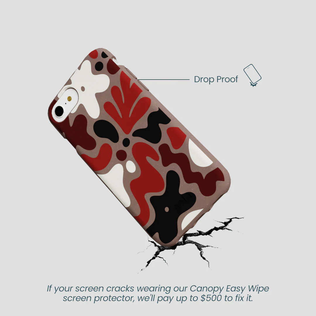 Chocolate Brown Earthy Curves iPhone 6/6s/7/8/SE Case - Image 5