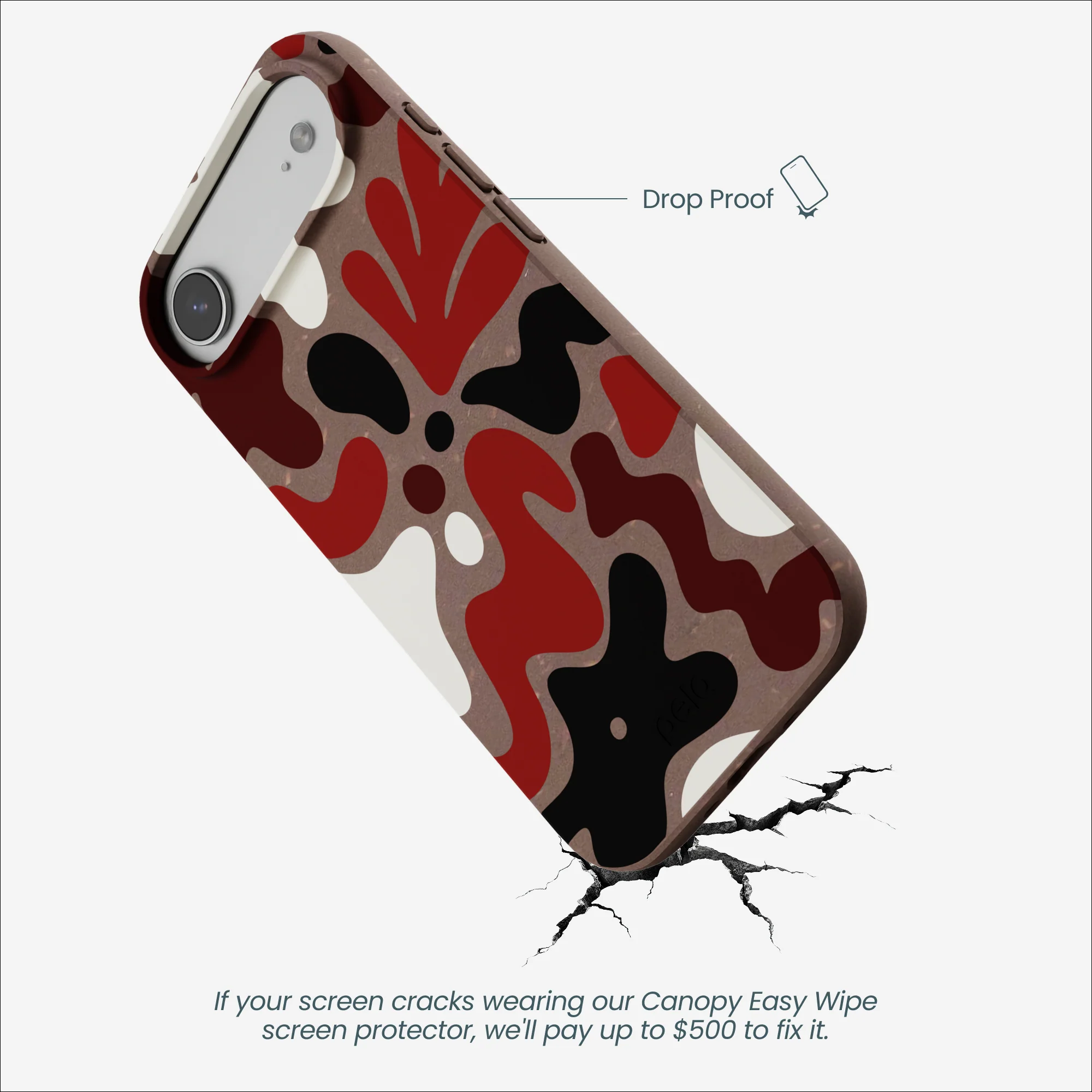 Chocolate Brown Earthy Curves iPhone Air Case - Image 5