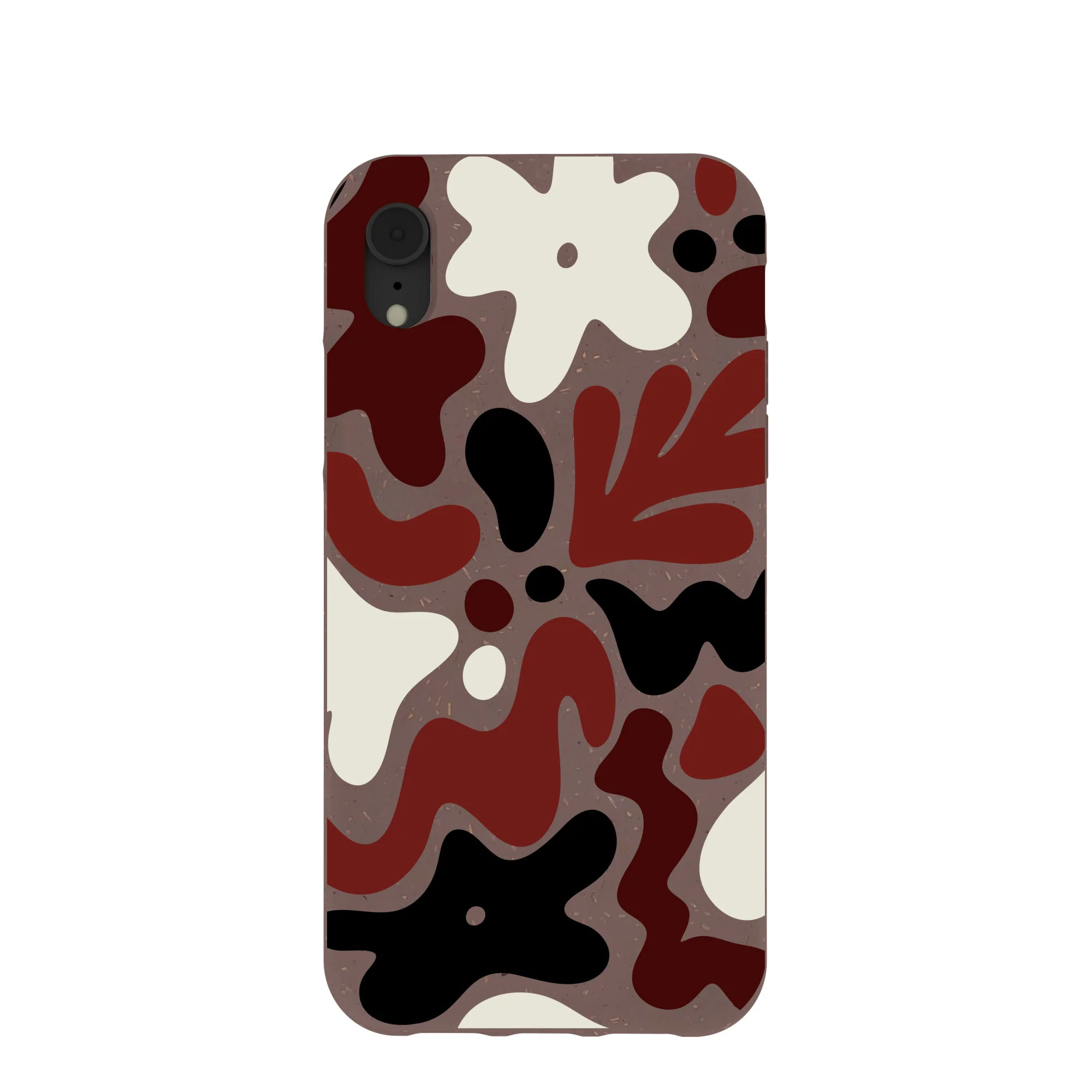 Chocolate Brown Earthy Curves iPhone XR Case