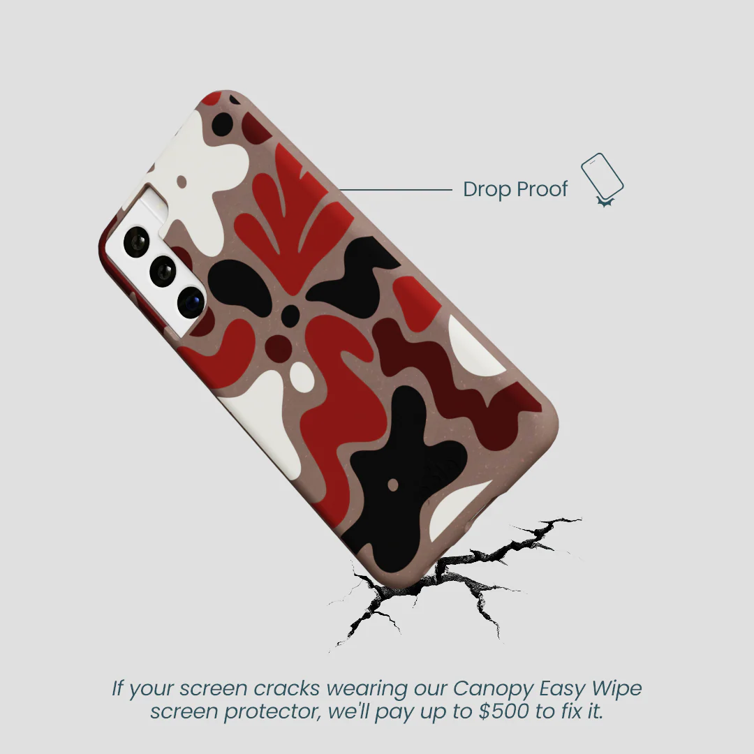 Chocolate Brown Earthy Curves Samsung Galaxy S22 Case - Image 5