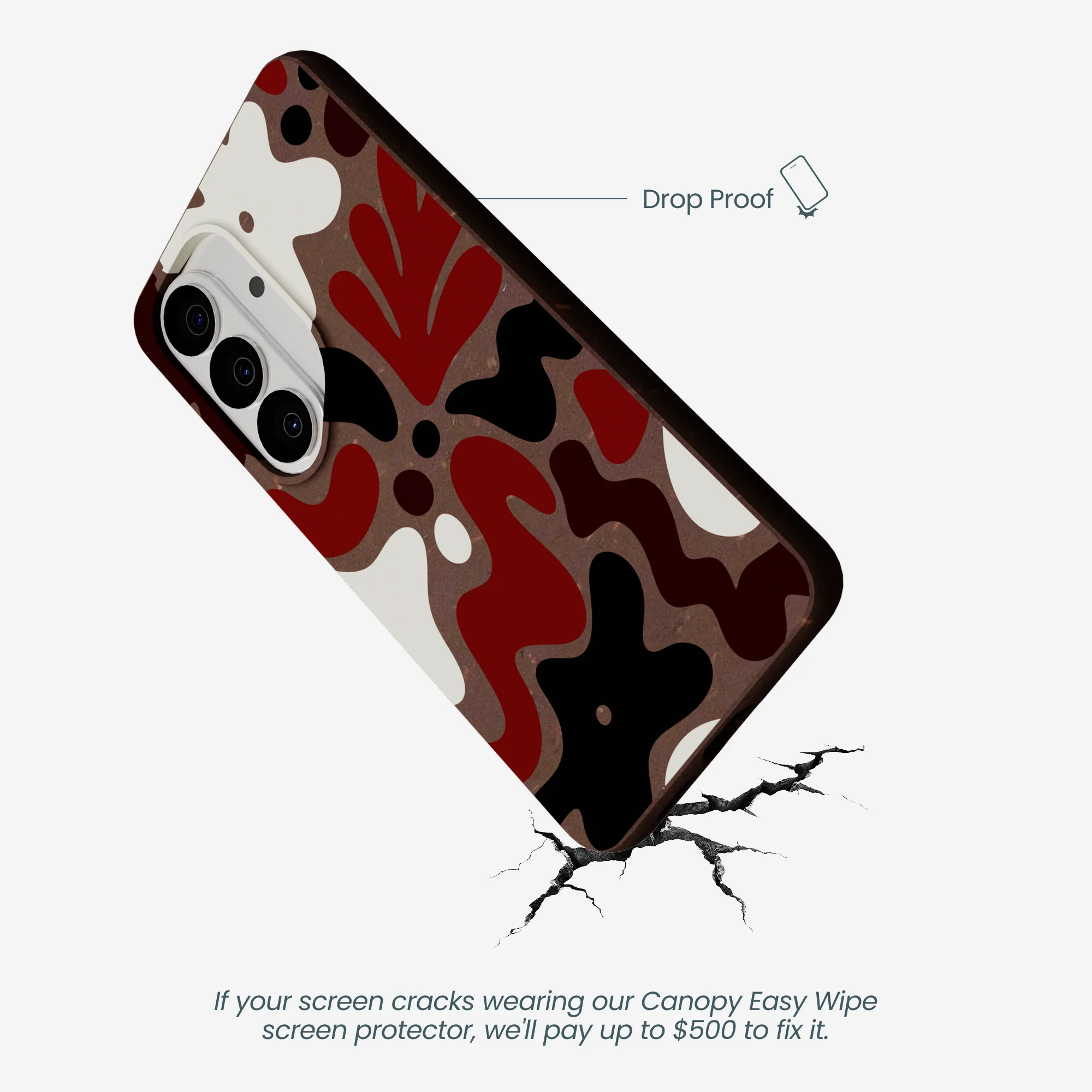 Chocolate Brown Earthy Curves Samsung Galaxy S26 Case - Image 5