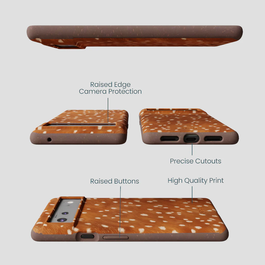 Chocolate Brown Fawn Google Pixel 6 Case - Image 3