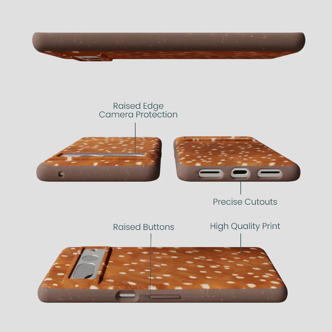 Chocolate Brown Fawn Google Pixel 7 Pro Case - Image 3