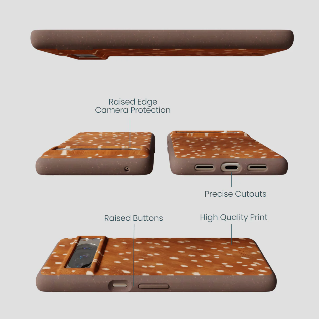 Chocolate Brown Fawn Google Pixel 8 Pro Case - Image 3