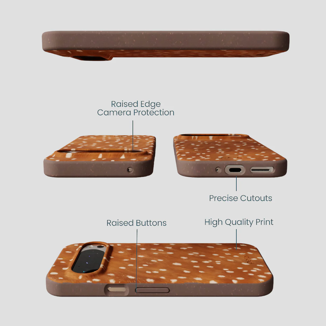 Chocolate Brown Fawn Google Pixel 9/9 Pro Case - Image 3