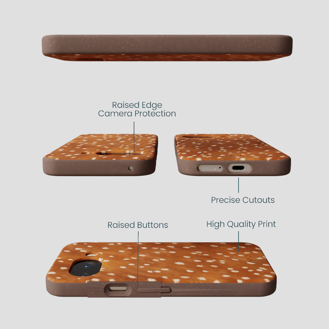 Chocolate Brown Fawn Google Pixel 9a Case - Image 3