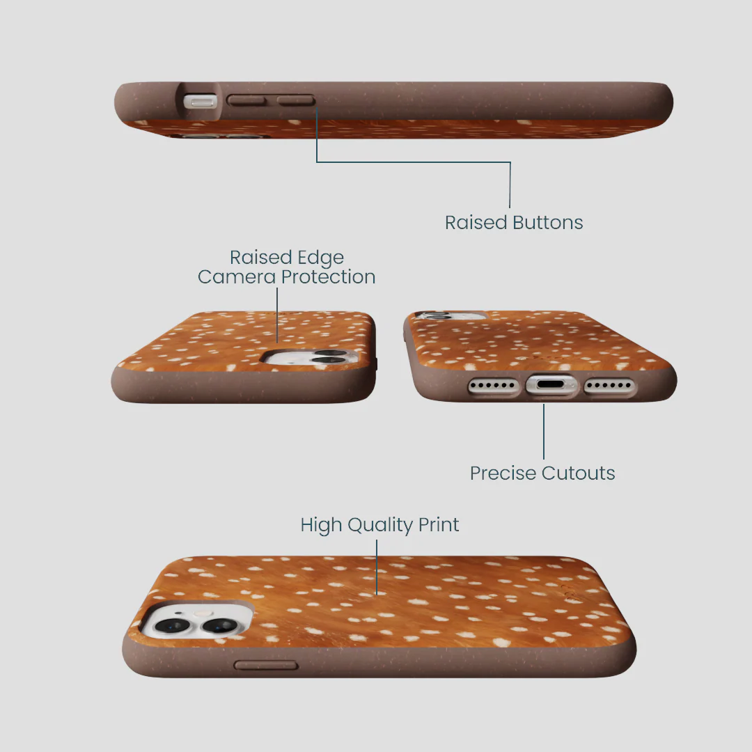 Chocolate Brown Fawn iPhone 11 Case - Image 3