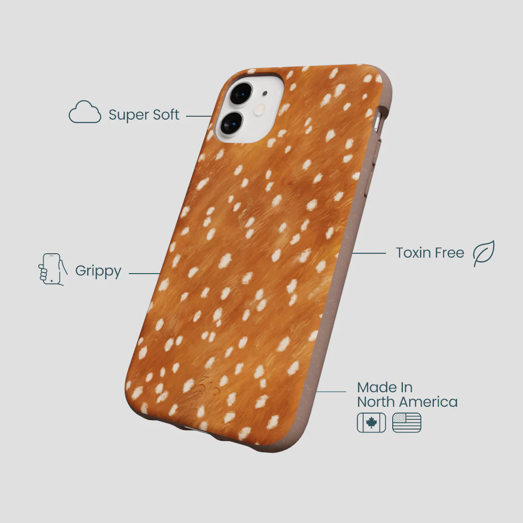 Chocolate Brown Fawn iPhone 11 Case - Image 4