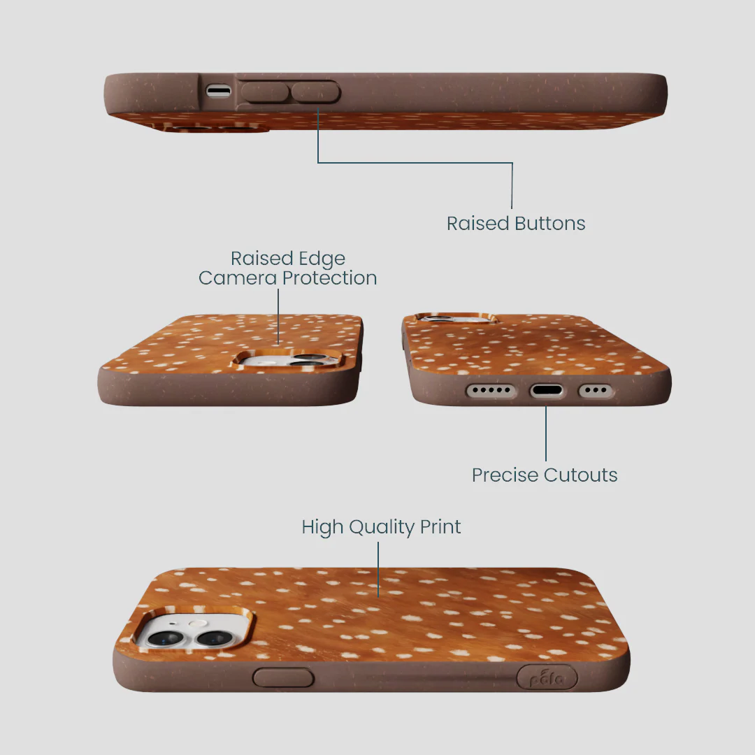 Chocolate Brown Fawn iPhone 12/ iPhone 12 Pro Case - Image 3