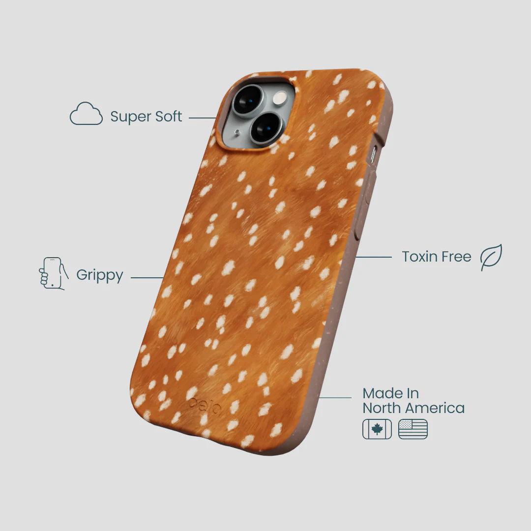 Chocolate Brown Fawn iPhone 14 Case - Image 4