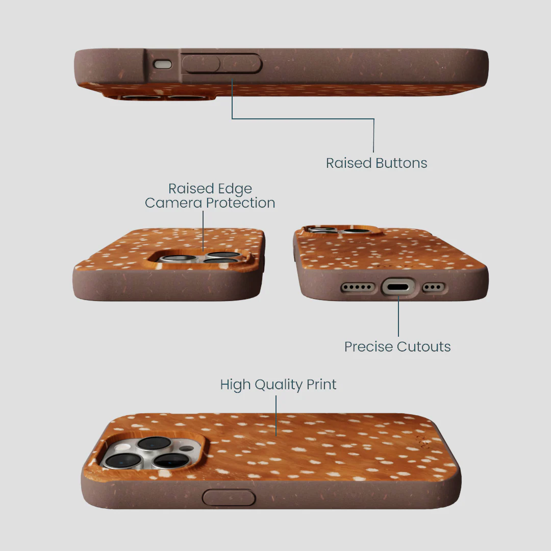 Chocolate Brown Fawn iPhone 14 Pro Case - Image 3