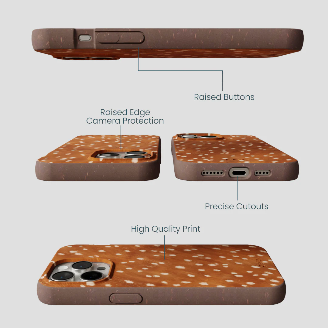 Chocolate Brown Fawn iPhone 14 Pro Max Case - Image 3