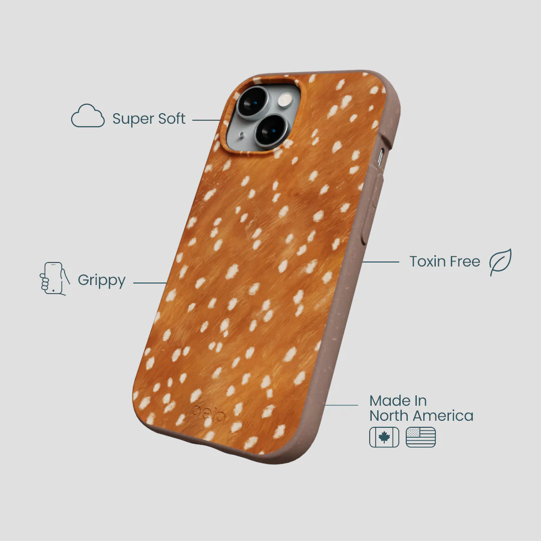 Chocolate Brown Fawn iPhone 15 Case - Image 4