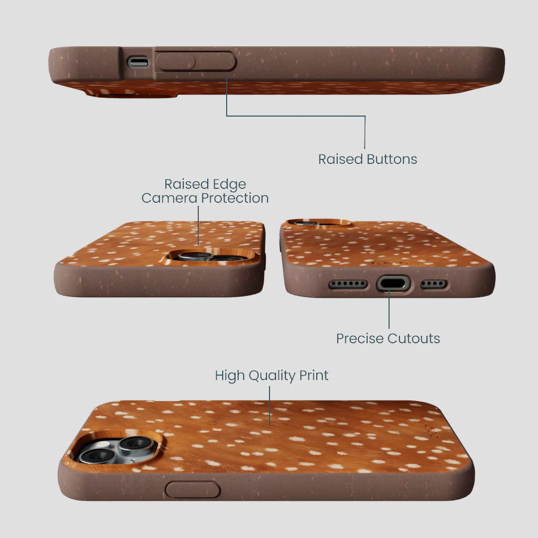 Chocolate Brown Fawn iPhone 15 Plus Case - Image 3