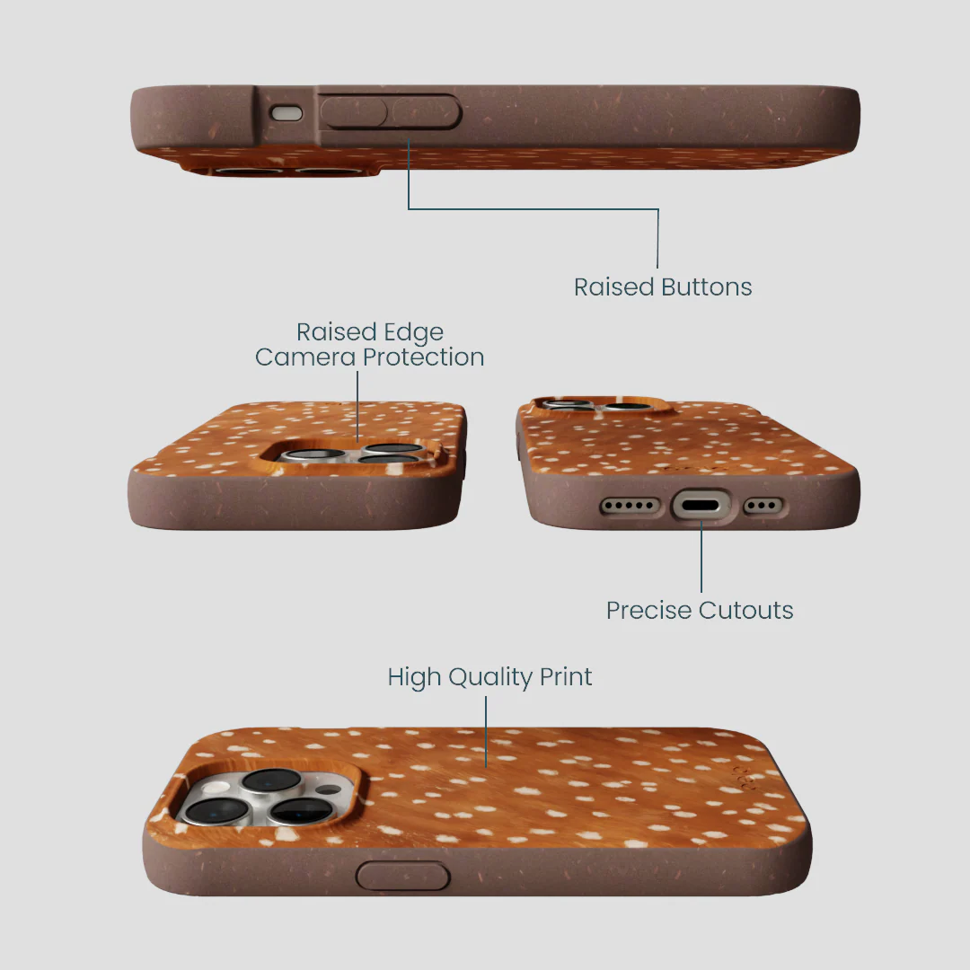 Chocolate Brown Fawn iPhone 15 Pro Case - Image 3
