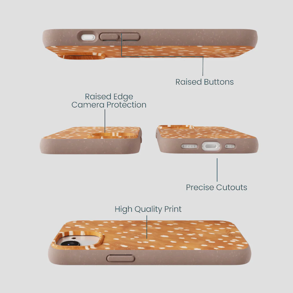 Chocolate Brown Fawn iPhone 16e/17e Case - Image 3