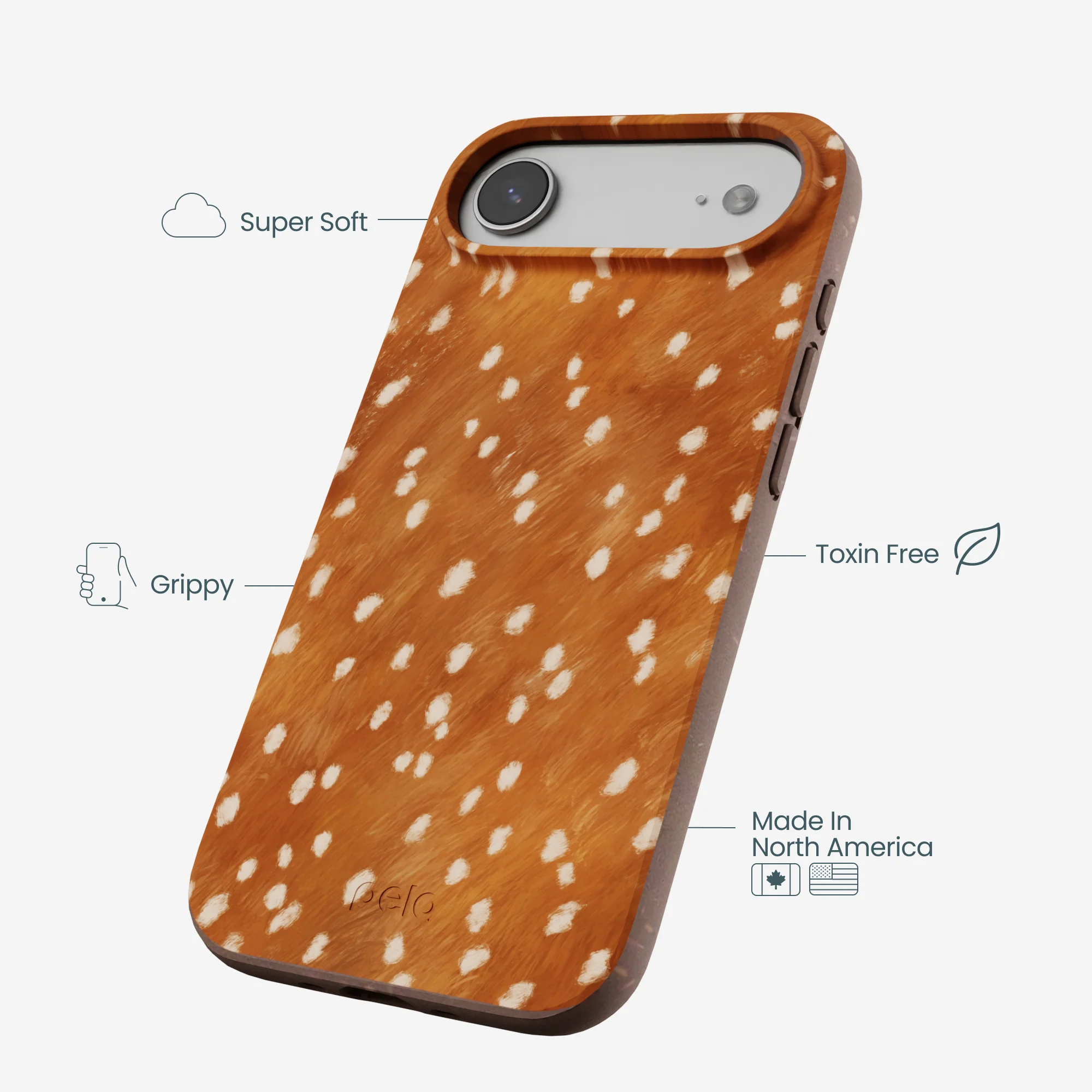Chocolate Brown Fawn iPhone Air Case - Image 4