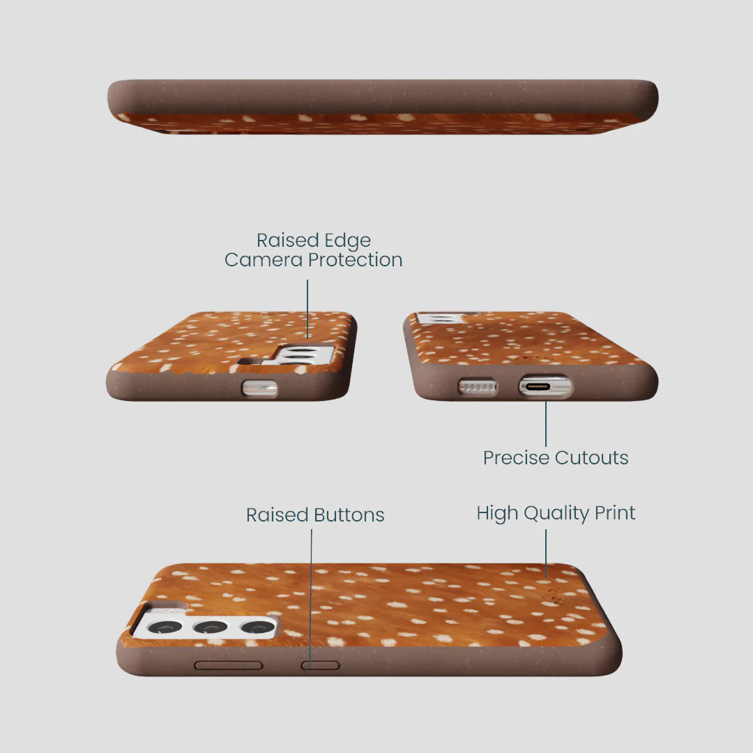 Chocolate Brown Fawn Samsung Galaxy S22 Case - Image 3
