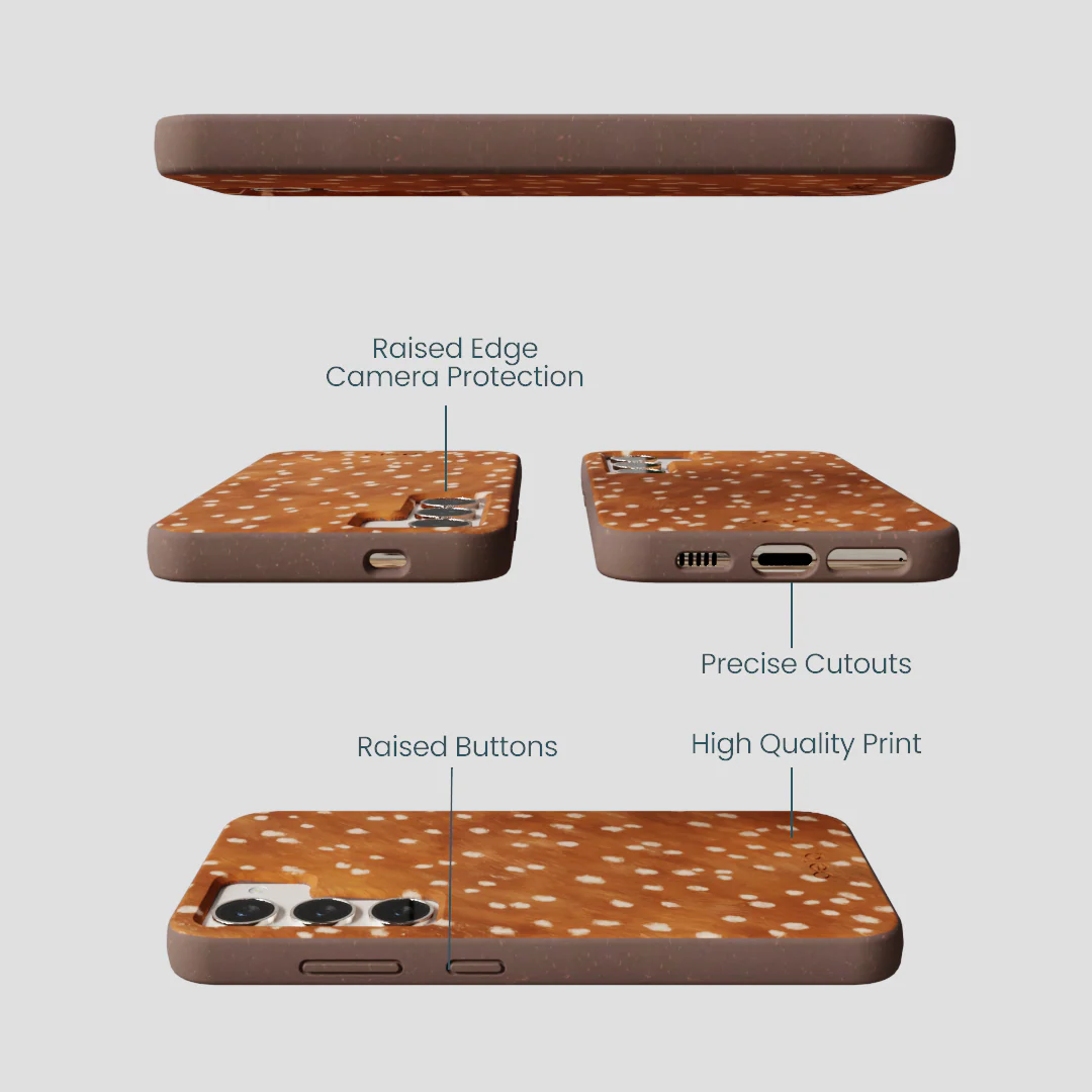 Chocolate Brown Fawn Samsung Galaxy S24 Case - Image 3