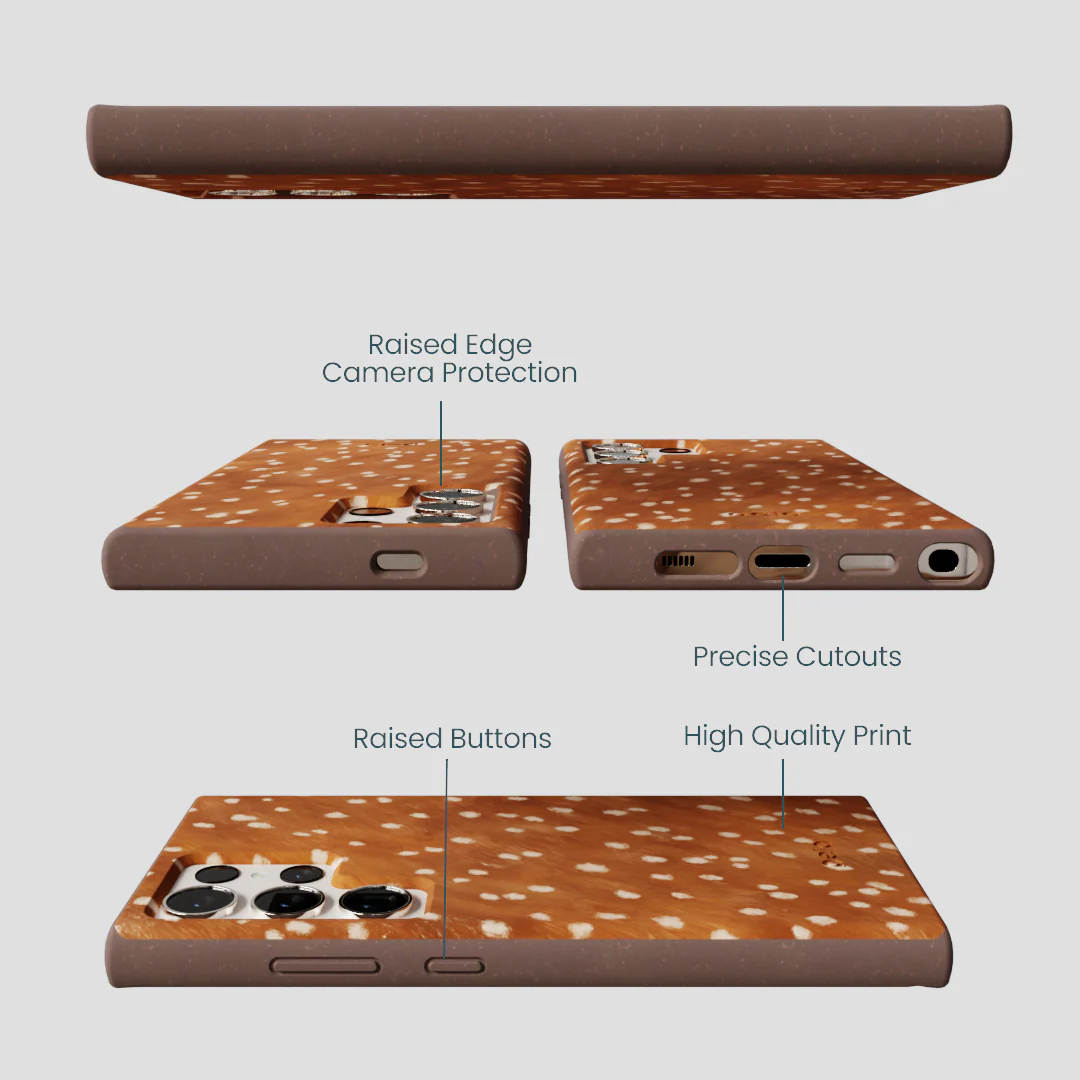 Chocolate Brown Fawn Samsung Galaxy S24 Ultra Case - Image 3