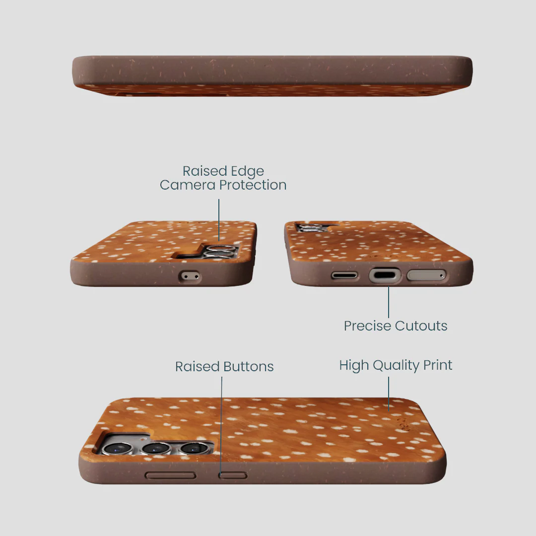 Chocolate Brown Fawn Samsung Galaxy S25 Case - Image 3