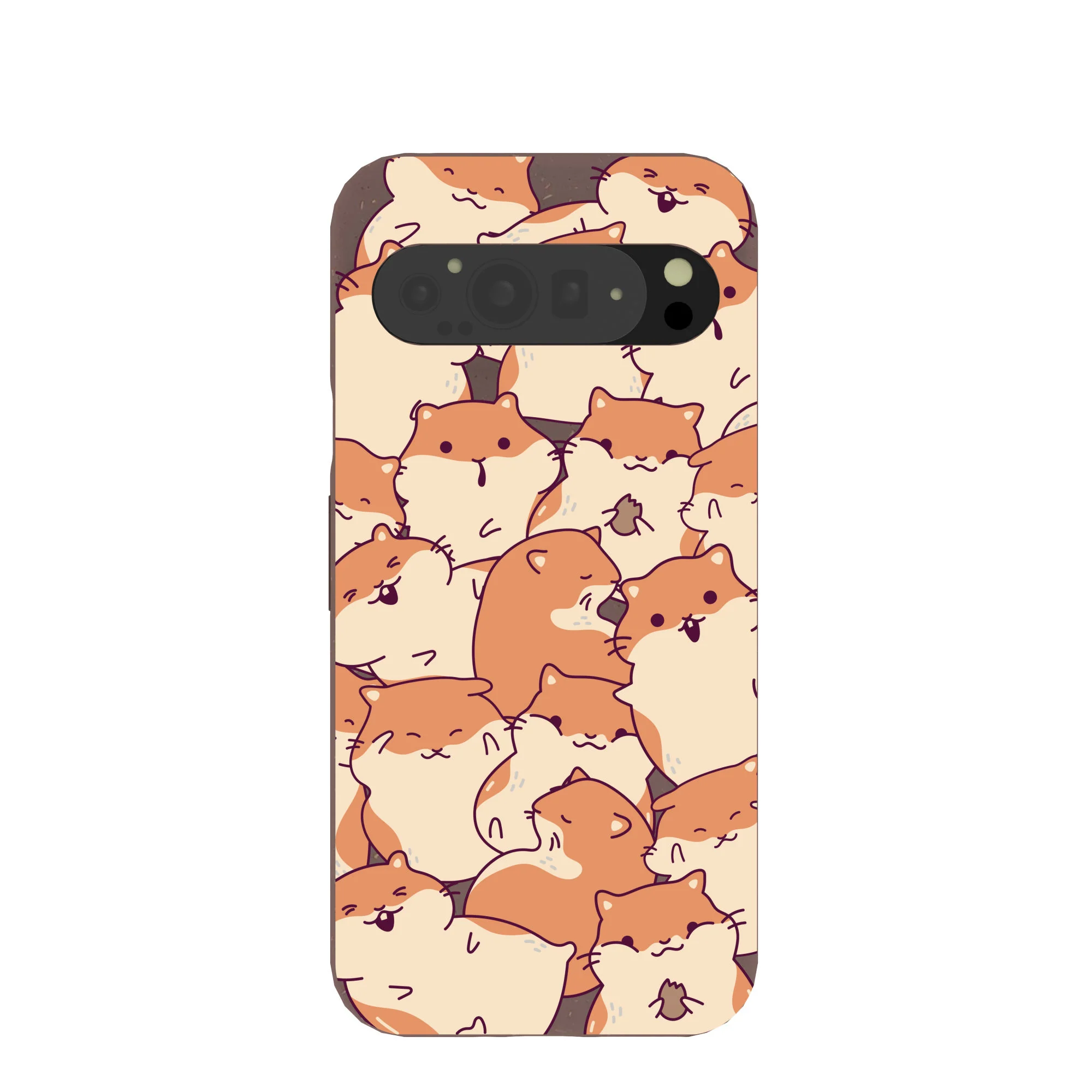 Chocolate Brown Happy Hamsters Google Pixel 9 Pro XL Case