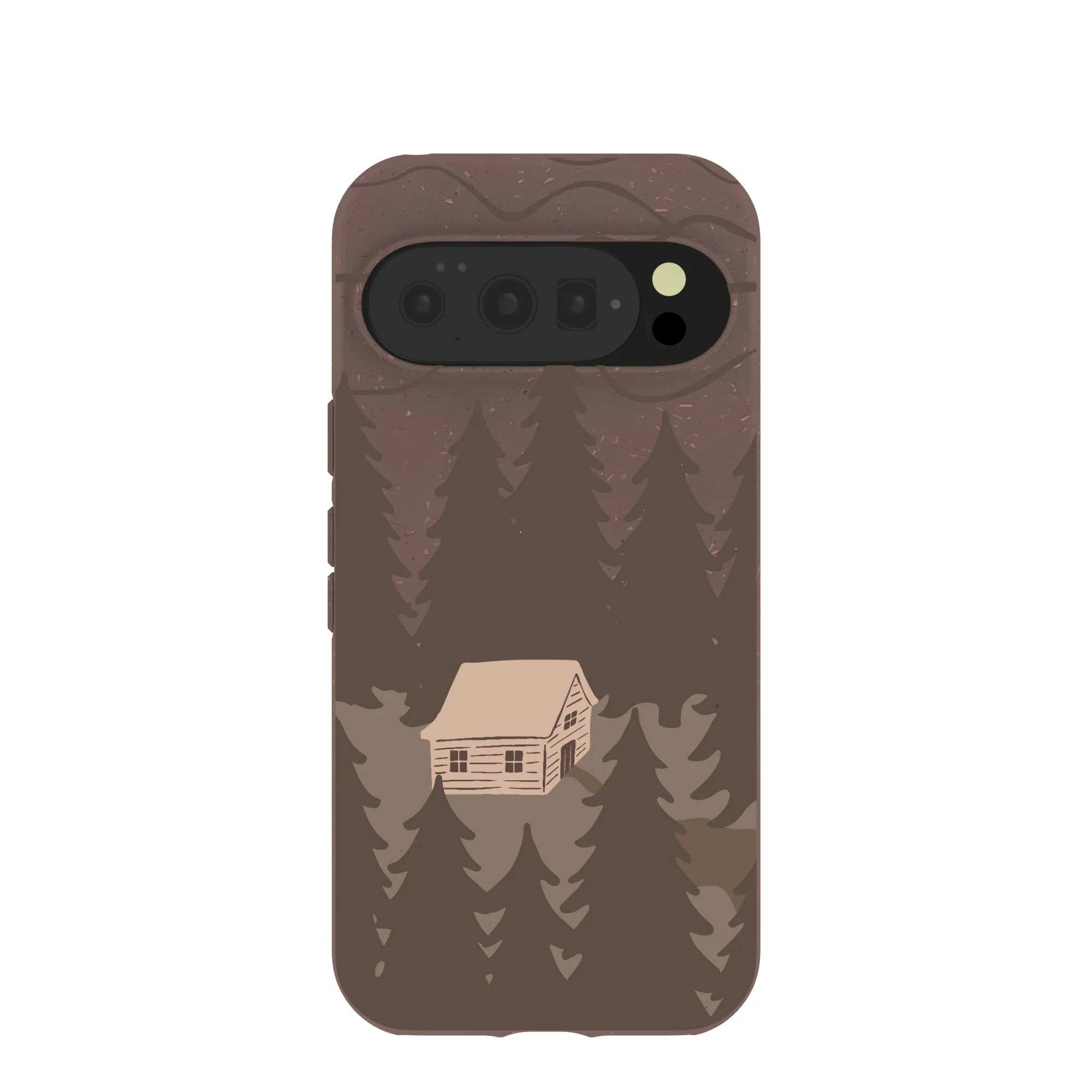 Chocolate Brown Hidden Cabin Google Pixel 10/10 Pro Case