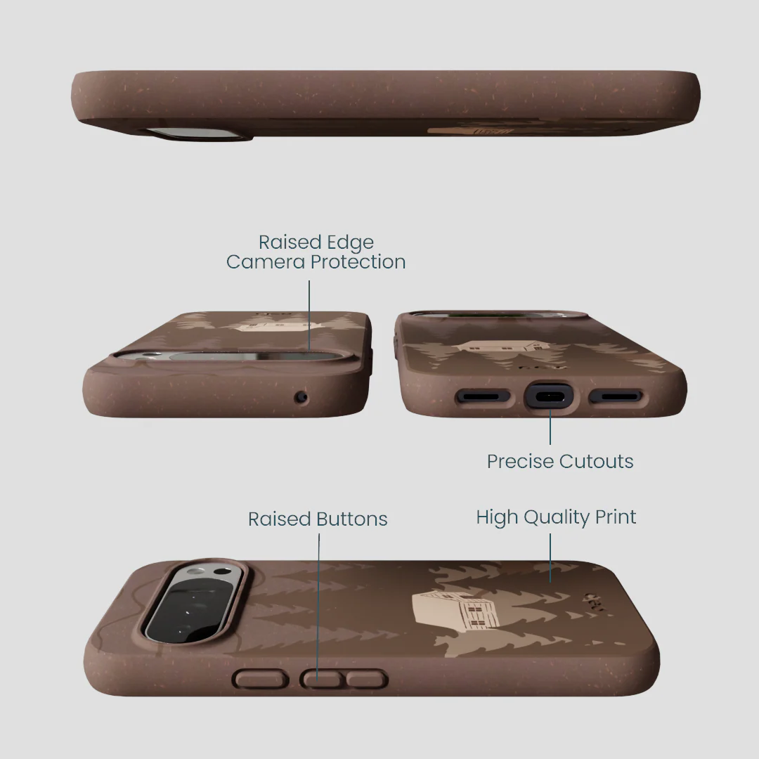 Chocolate Brown Hidden Cabin Google Pixel 10 Pro XL Case - Image 3