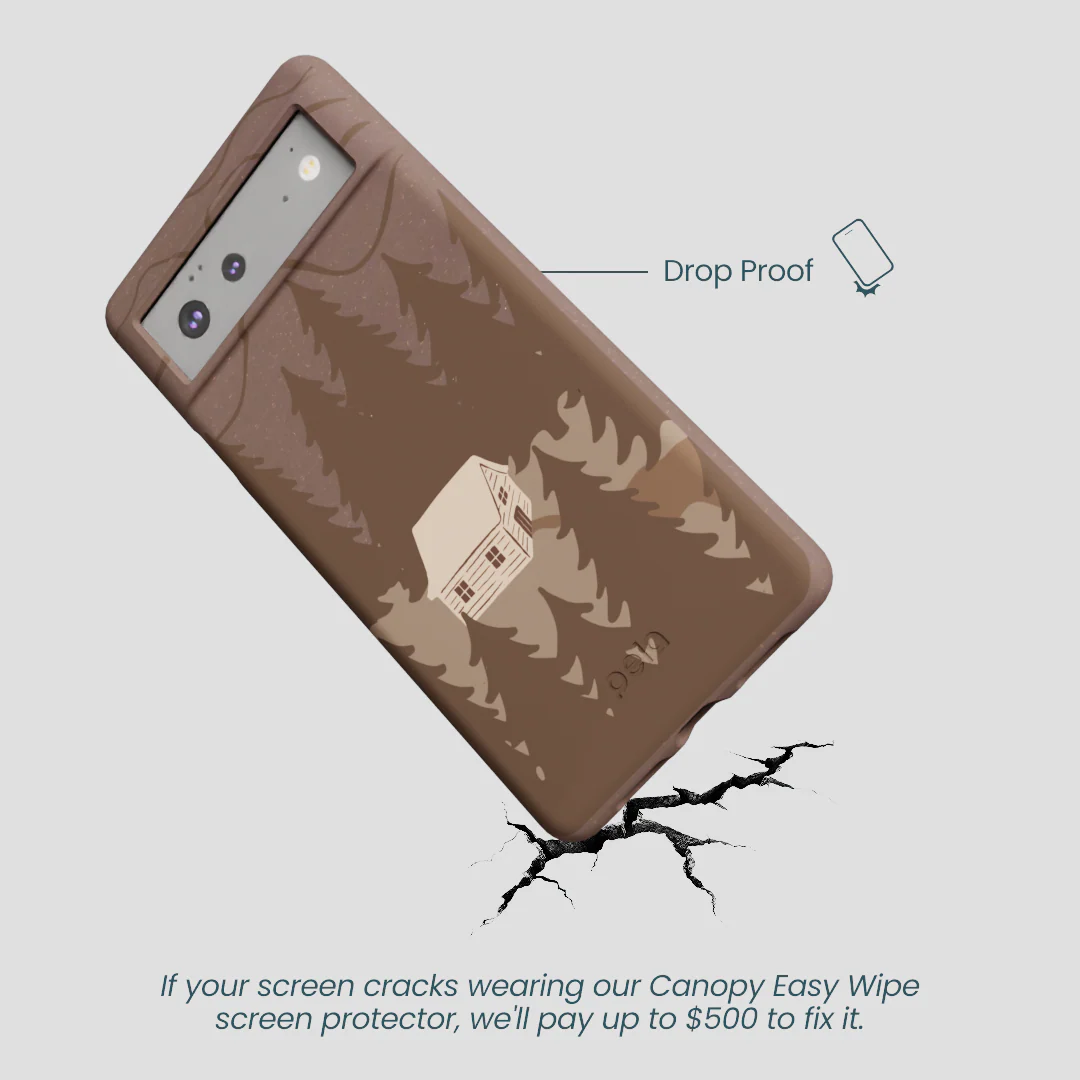 Chocolate Brown Hidden Cabin Google Pixel 6a Case - Image 5