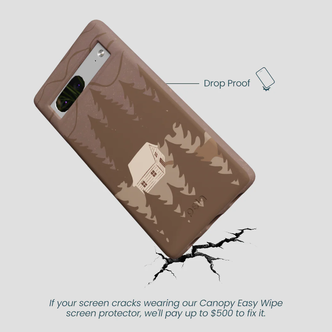 Chocolate Brown Hidden Cabin Google Pixel 7a Case - Image 5