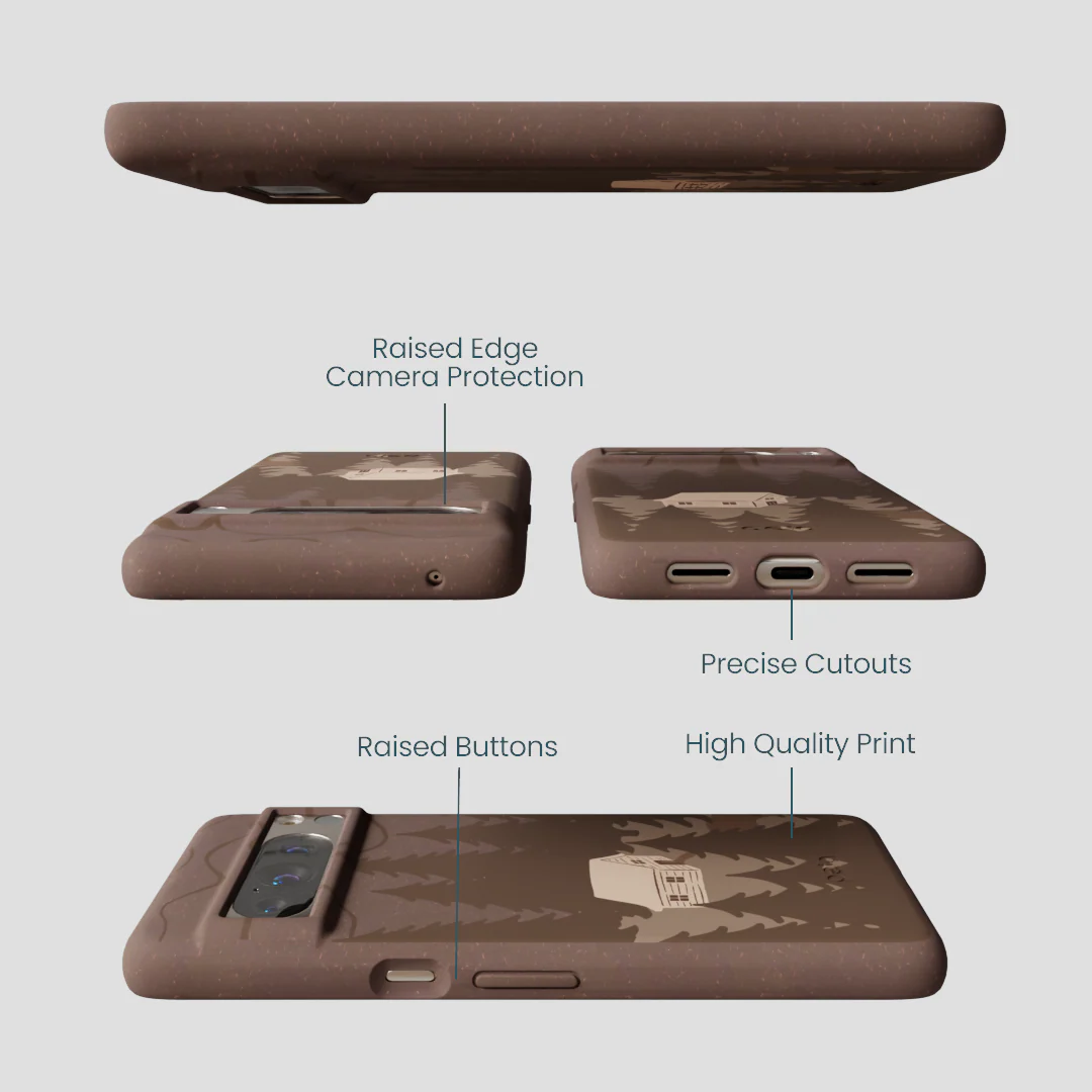 Chocolate Brown Hidden Cabin Google Pixel 8 Pro Case - Image 3
