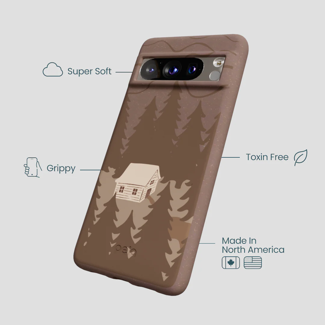 Chocolate Brown Hidden Cabin Google Pixel 8 Pro Case - Image 4