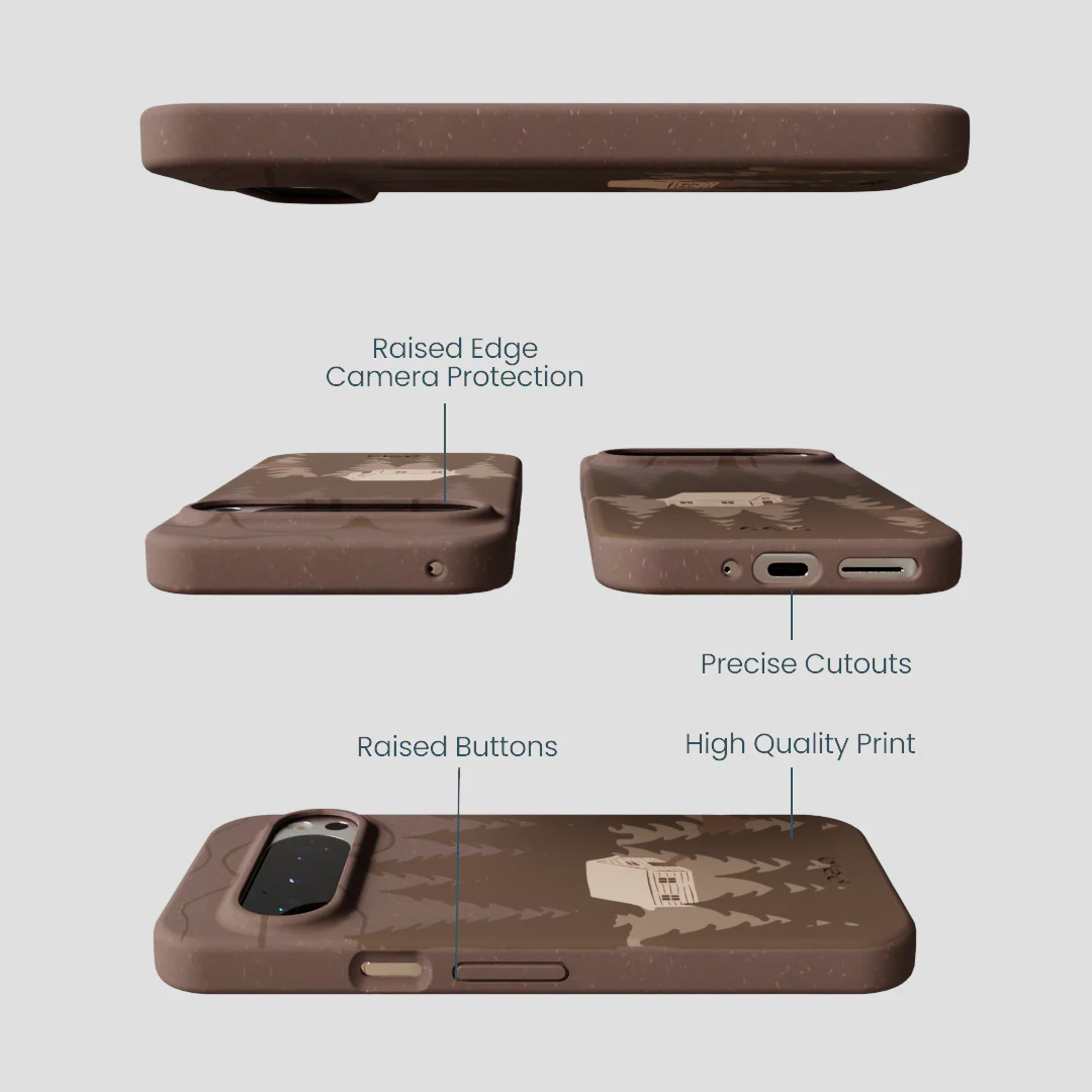 Chocolate Brown Hidden Cabin Google Pixel 9/9 Pro Case - Image 3