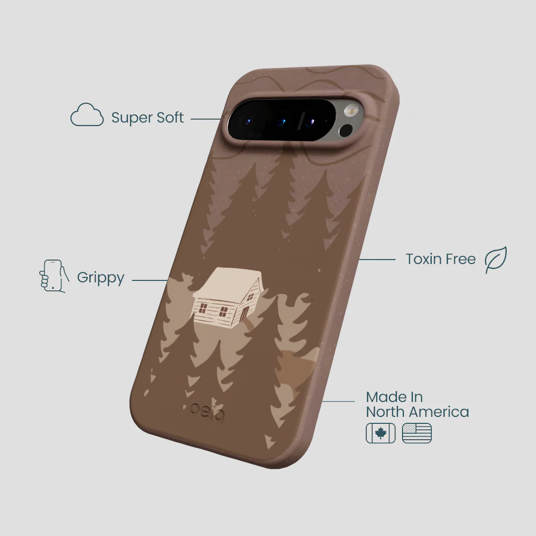 Chocolate Brown Hidden Cabin Google Pixel 9/9 Pro Case - Image 4