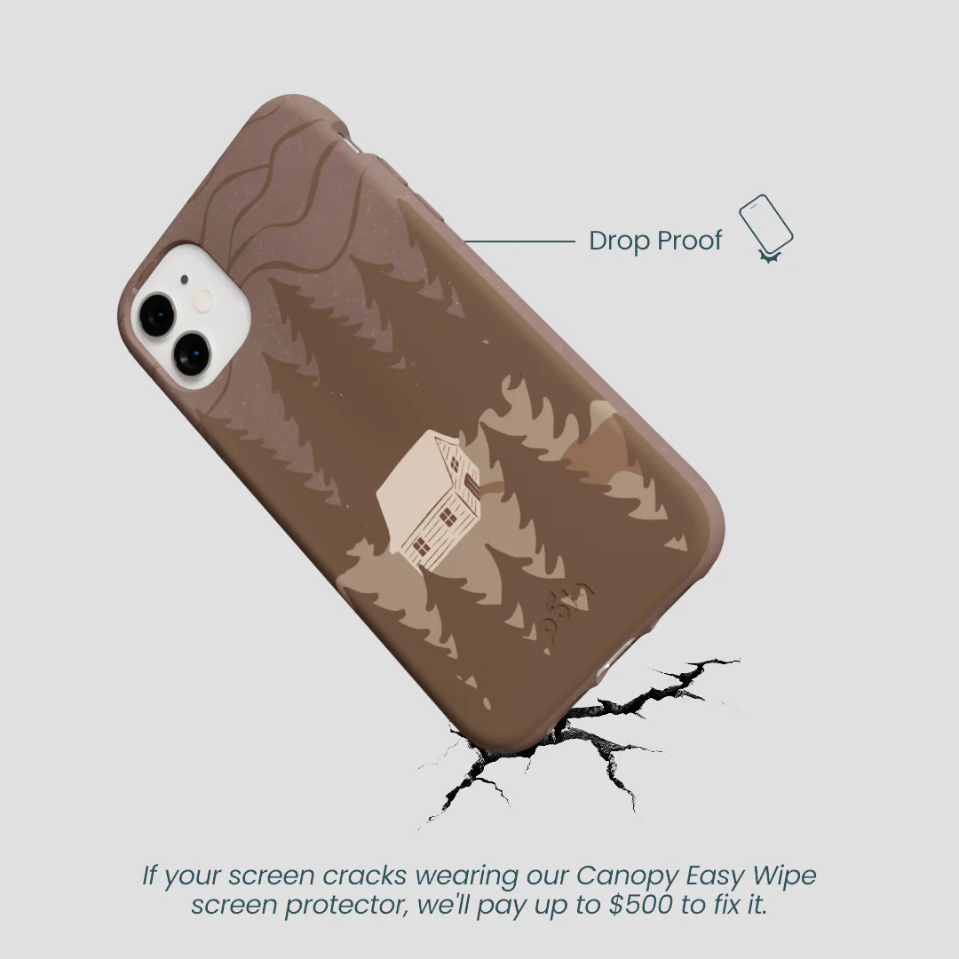 Chocolate Brown Hidden Cabin iPhone 11 Case - Image 5
