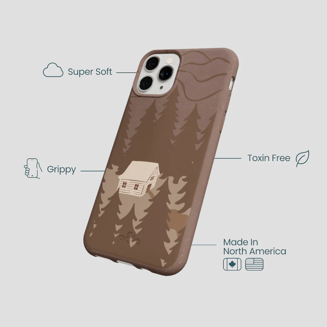 Chocolate Brown Hidden Cabin iPhone 11 Pro Case - Image 4
